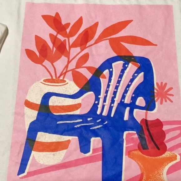 SHEIN X PLANT GRAPHIC PRINT LONG LINE TEE SHIRT MEDIUM - Picture 6 of 10